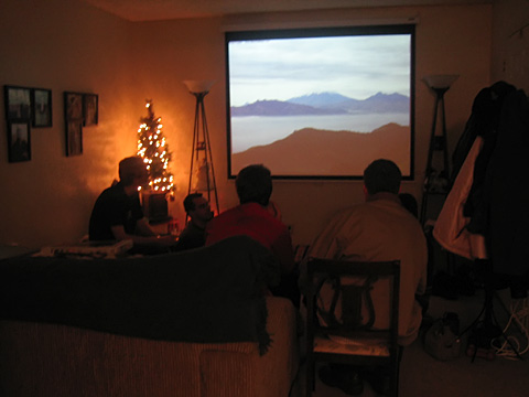 Preparing to watch the New Year's Eve broadcast
